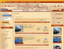 Tablet Screenshot of profiapro.hu